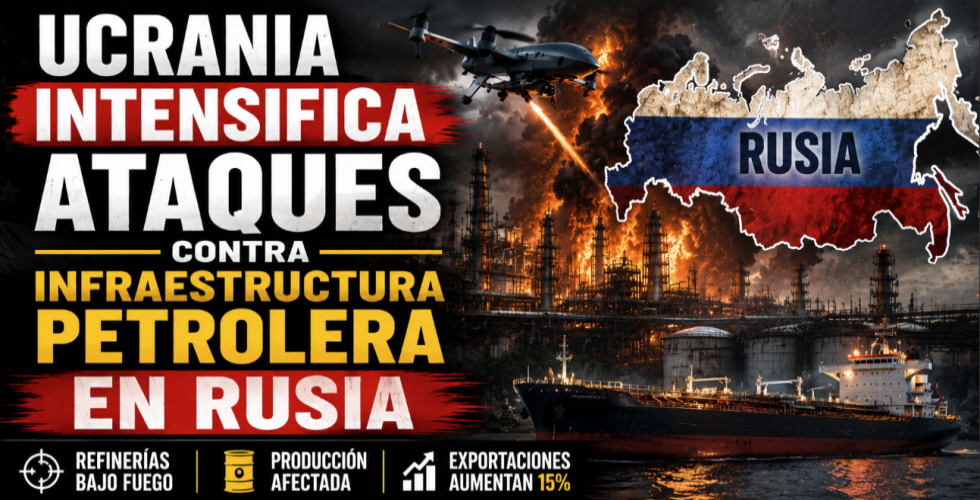 Ucrania intensifica ataques contra refinerías rusas